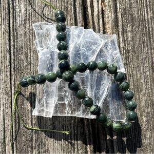 6mm Canadian Nephrite Jade Bead Half Strand